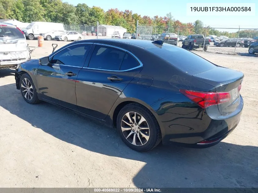 2017 Acura Tlx VIN: 19UUB1F33HA000584 Lot: 40569022