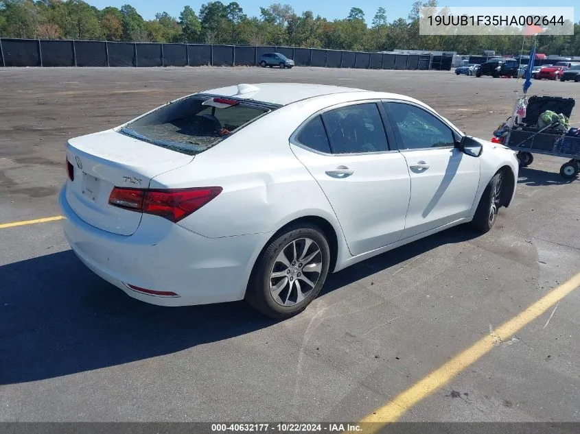 19UUB1F35HA002644 2017 Acura Tlx