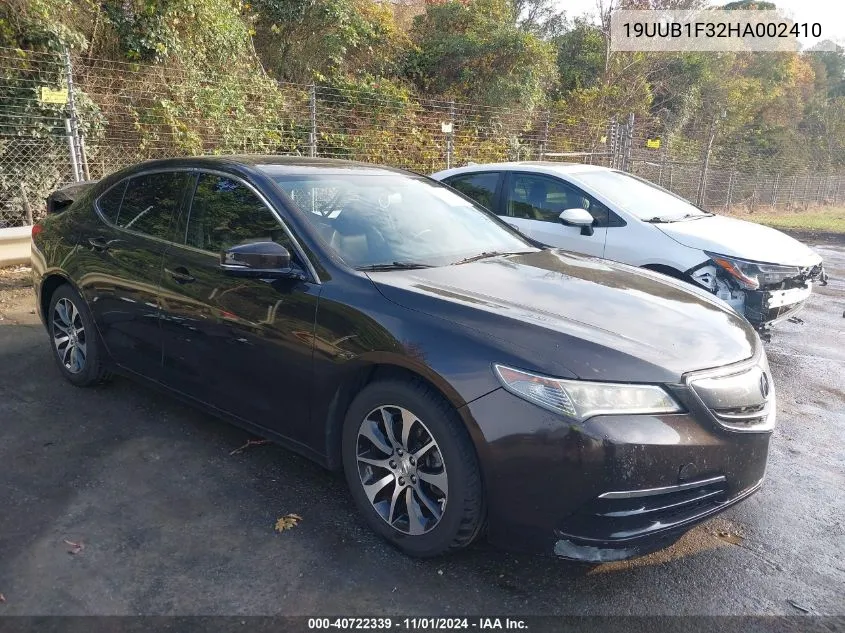 2017 Acura Tlx VIN: 19UUB1F32HA002410 Lot: 40722339