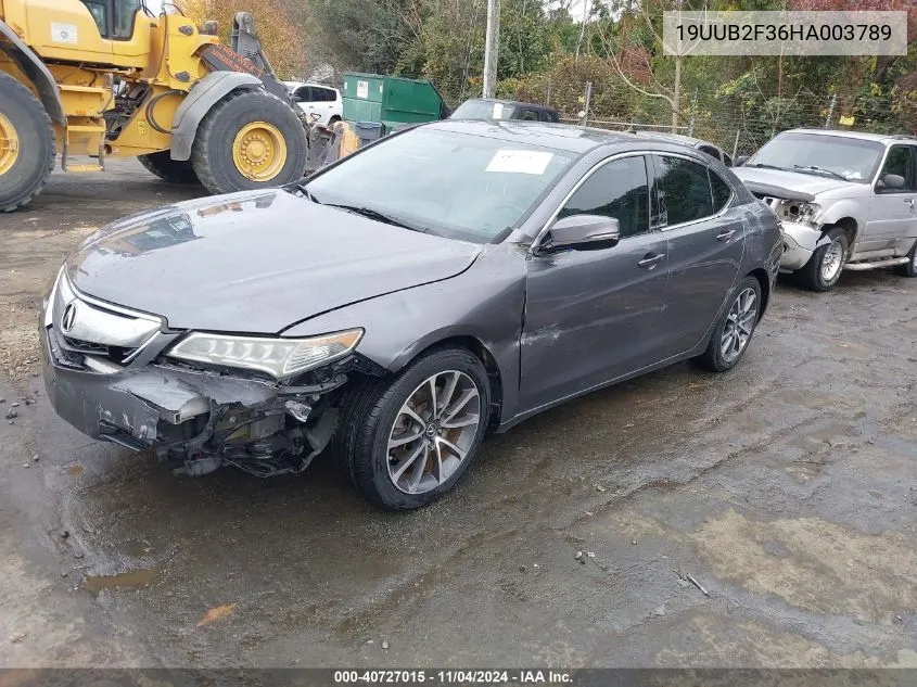 2017 Acura Tlx V6 VIN: 19UUB2F36HA003789 Lot: 40727015