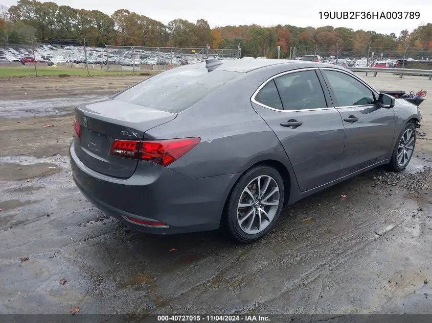 2017 Acura Tlx V6 VIN: 19UUB2F36HA003789 Lot: 40727015