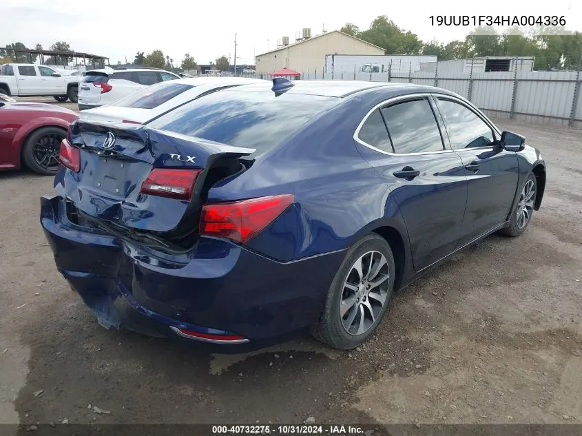 2017 Acura Tlx VIN: 19UUB1F34HA004336 Lot: 40732275