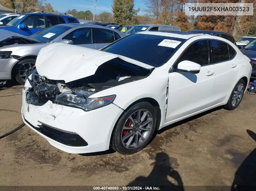 2017 Acura Tlx Technology Package VIN: 19UUB2F5XHA003523 Lot: 40748093