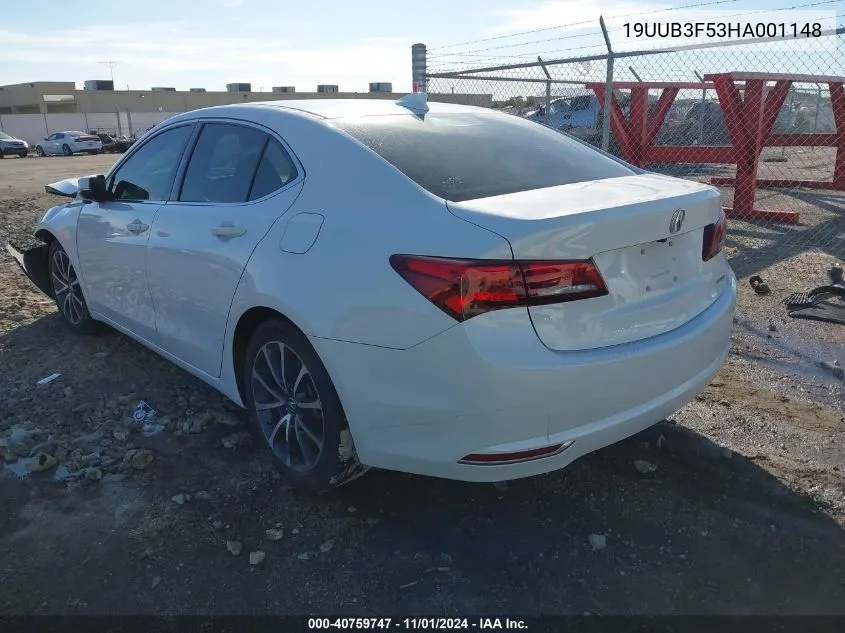 2017 Acura Tlx Technology Package VIN: 19UUB3F53HA001148 Lot: 40759747