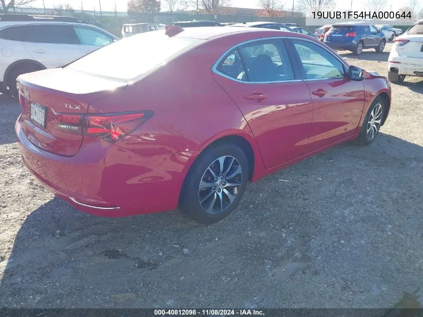 2017 Acura Tlx Technology Package VIN: 19UUB1F54HA000644 Lot: 40812098