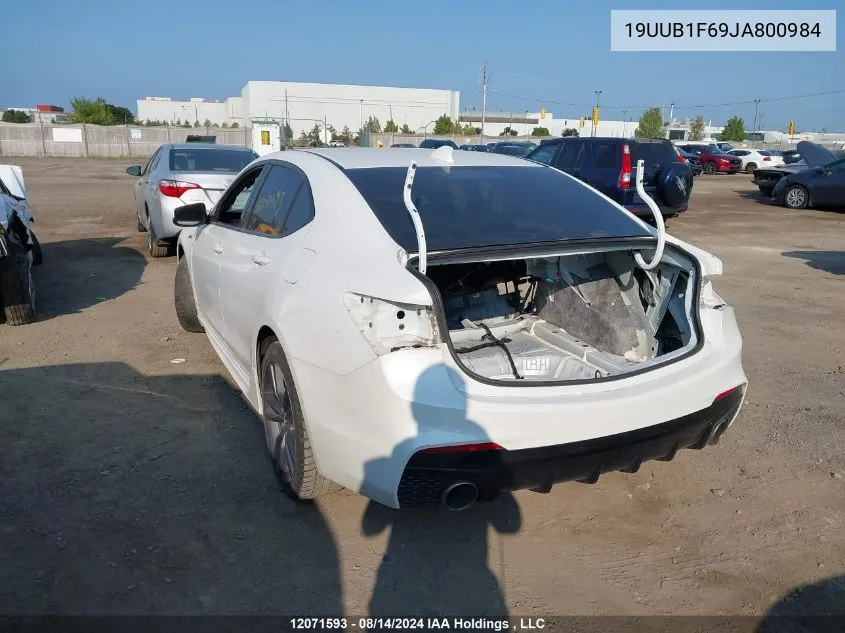 19UUB1F69JA800984 2018 Acura Tlx