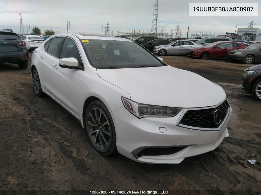 2018 Acura Tlx VIN: 19UUB3F30JA800907 Lot: 12087826