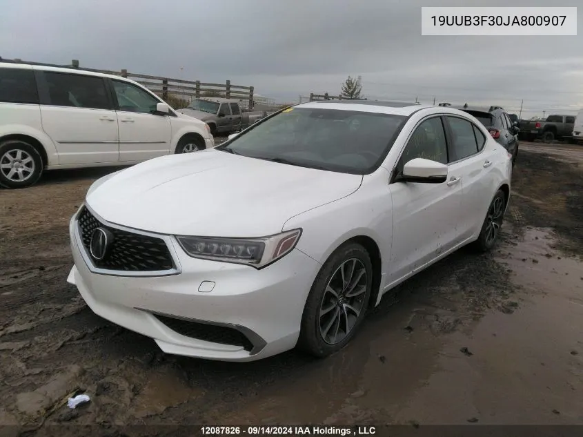 19UUB3F30JA800907 2018 Acura Tlx