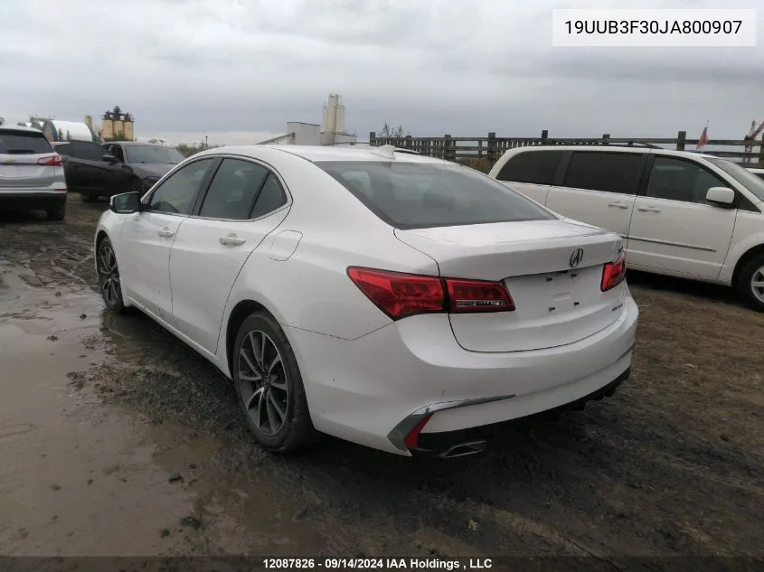 19UUB3F30JA800907 2018 Acura Tlx