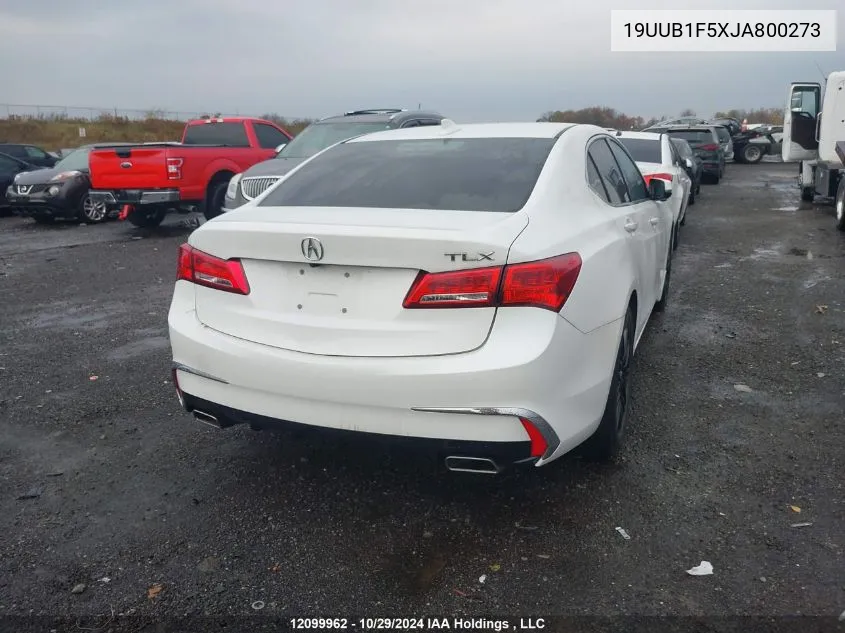 2018 Acura Tlx VIN: 19UUB1F5XJA800273 Lot: 12099962