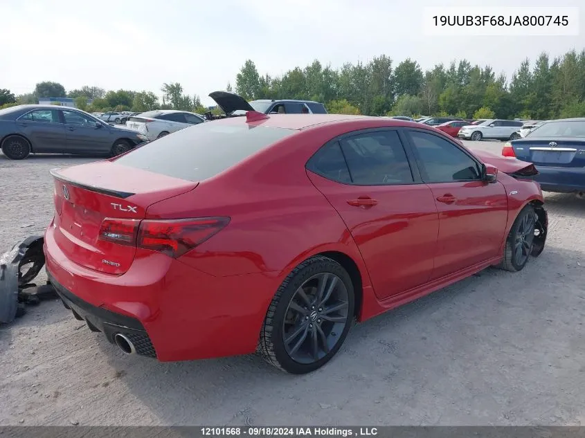 2018 Acura Tlx VIN: 19UUB3F68JA800745 Lot: 12101568