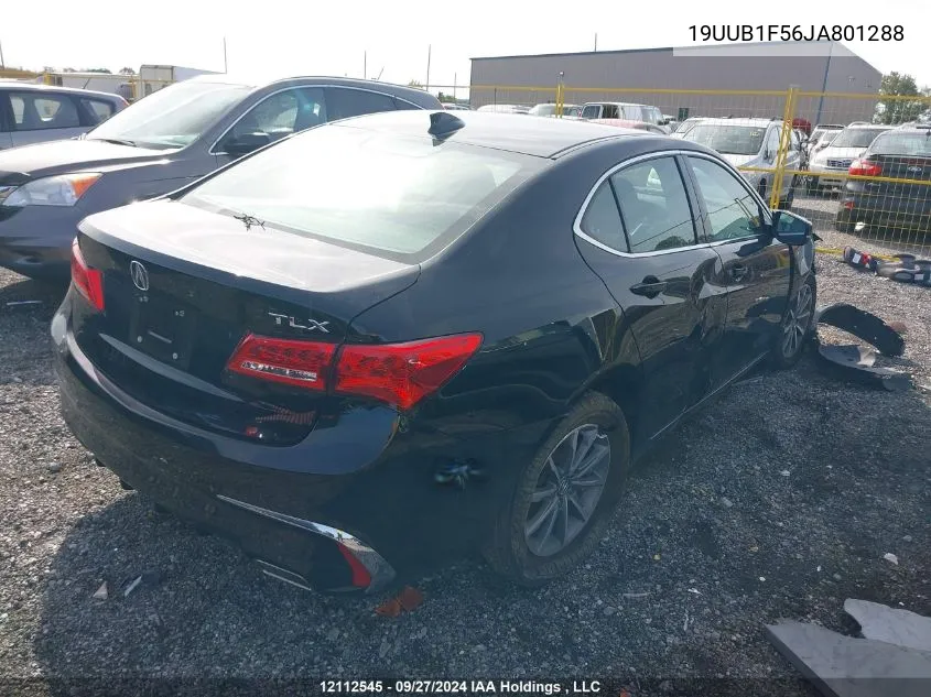 2018 Acura Tlx Tech VIN: 19UUB1F56JA801288 Lot: 12112545