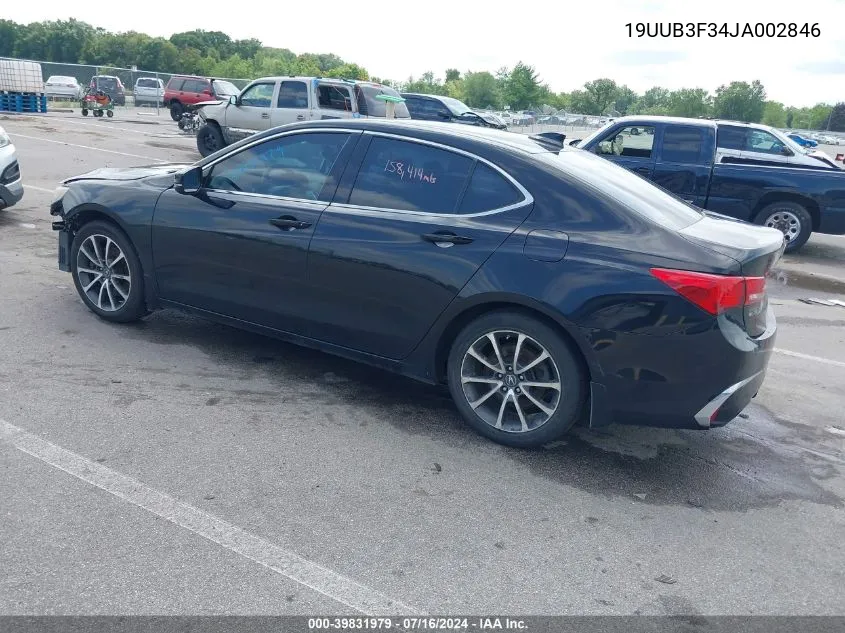 2018 Acura Tlx VIN: 19UUB3F34JA002846 Lot: 39831979