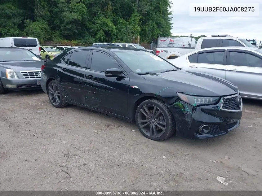 2018 Acura Tlx Tech A-Spec Pkgs VIN: 19UUB2F60JA008275 Lot: 39995738