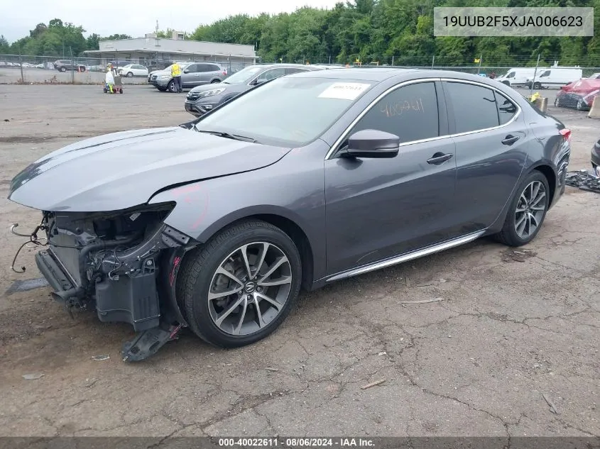 2018 Acura Tlx Tech Pkg VIN: 19UUB2F5XJA006623 Lot: 40022611