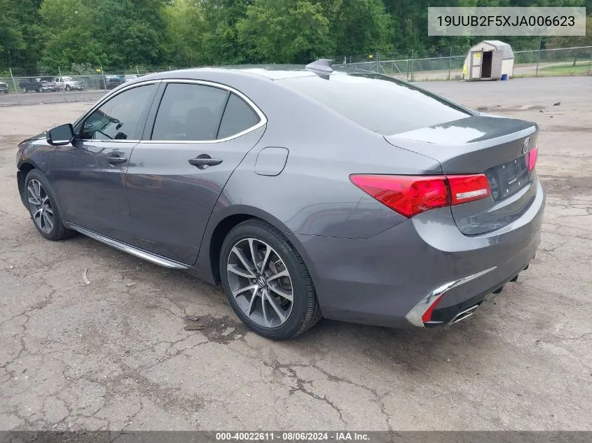 2018 Acura Tlx Tech Pkg VIN: 19UUB2F5XJA006623 Lot: 40022611