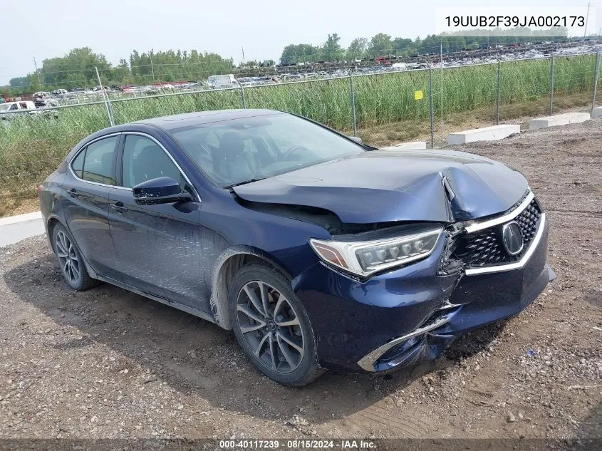 19UUB2F39JA002173 2018 Acura Tlx