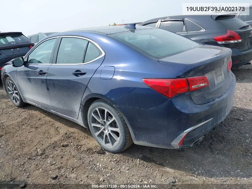 19UUB2F39JA002173 2018 Acura Tlx