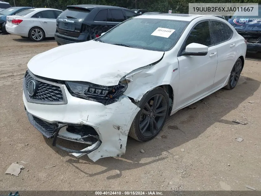 19UUB2F6XJA011667 2018 Acura Tlx Tech A-Spec Pkgs