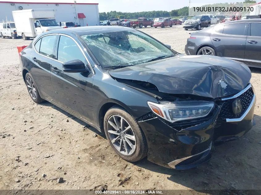 2018 Acura Tlx VIN: 19UUB1F32JA009170 Lot: 40129941