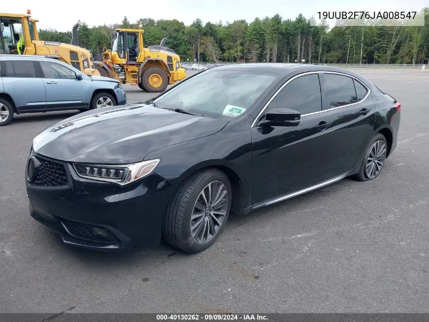 19UUB2F76JA008547 2018 Acura Tlx Advance Pkg