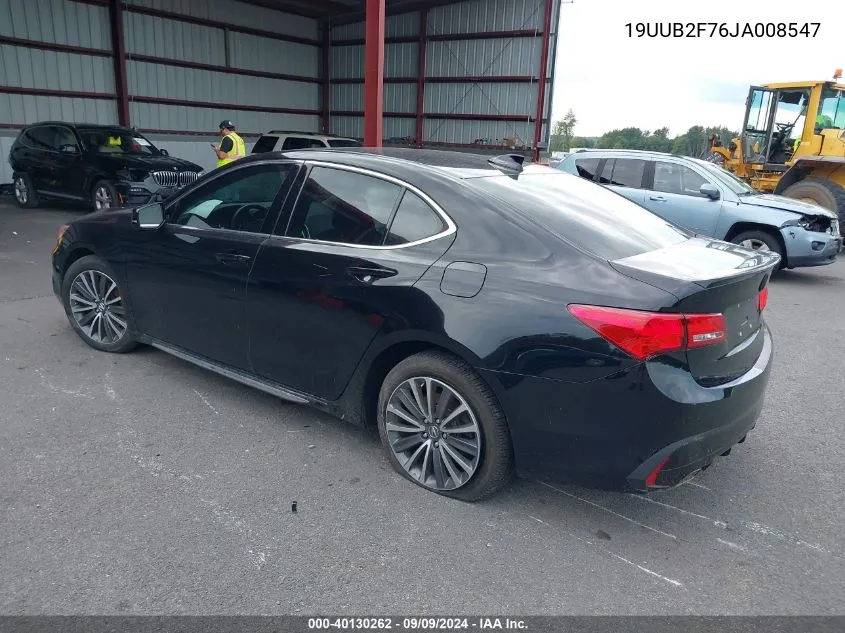 19UUB2F76JA008547 2018 Acura Tlx Advance Pkg