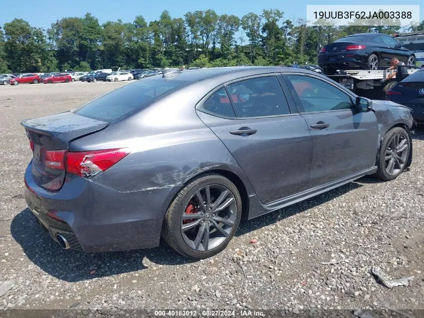 19UUB3F62JA003388 2018 Acura Tlx Tech A-Spec Pkgs