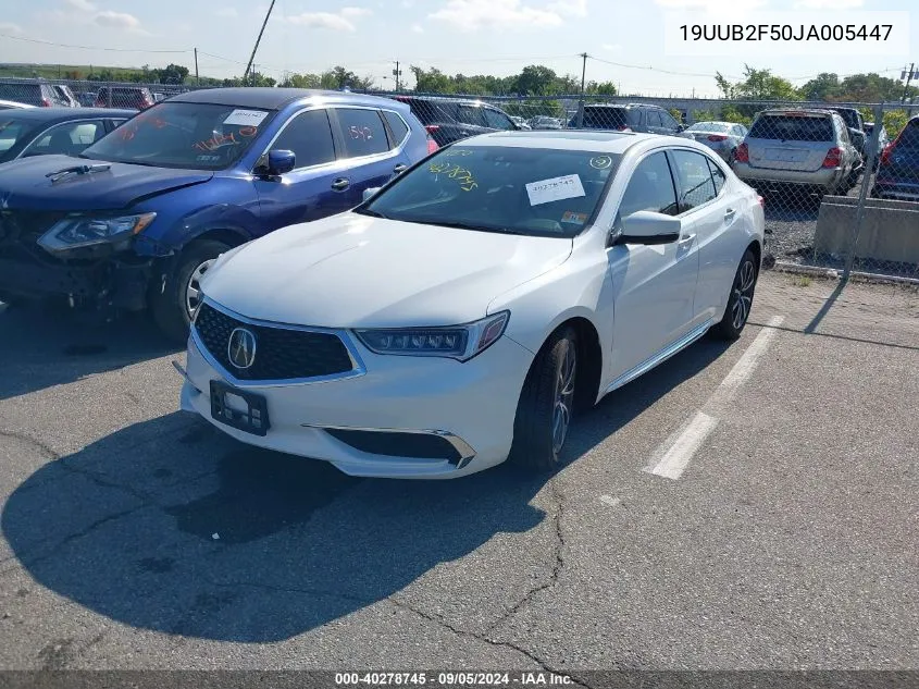 19UUB2F50JA005447 2018 Acura Tlx Tech