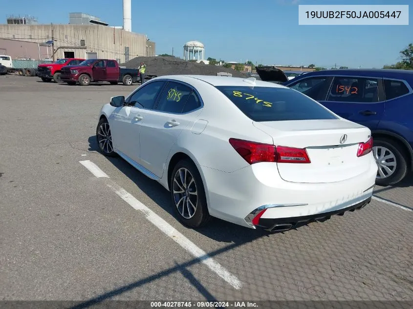 2018 Acura Tlx Tech VIN: 19UUB2F50JA005447 Lot: 40278745