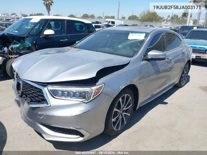 19UUB2F58JA003171 2018 Acura Tlx Tech