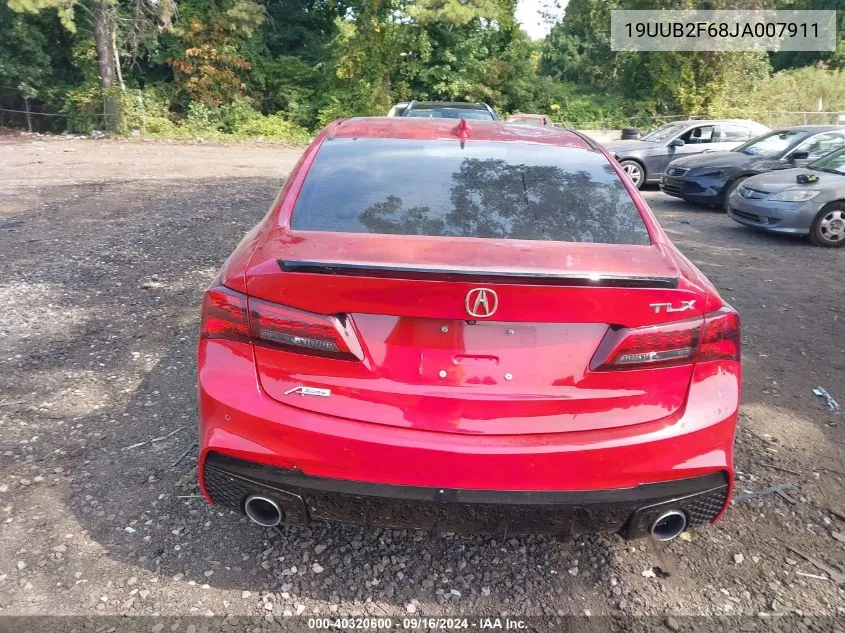 2018 Acura Tlx Tech A-Spec Pkgs VIN: 19UUB2F68JA007911 Lot: 40320600