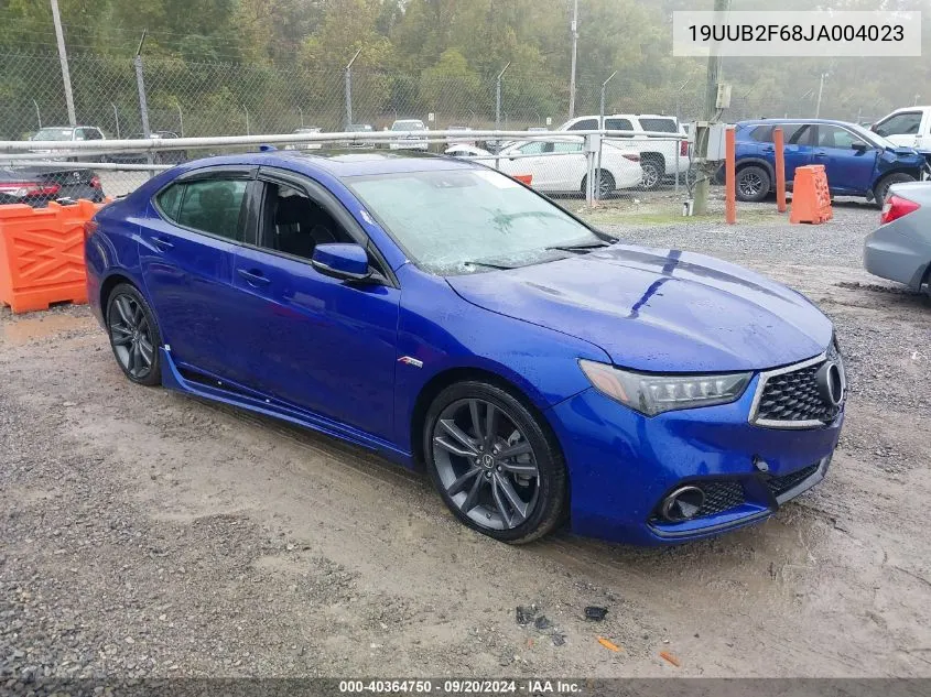 2018 Acura Tlx Tech A-Spec Pkgs VIN: 19UUB2F68JA004023 Lot: 40364750