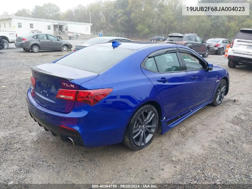 2018 Acura Tlx Tech A-Spec Pkgs VIN: 19UUB2F68JA004023 Lot: 40364750