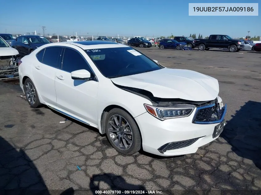 2018 Acura Tlx Tech Pkg VIN: 19UUB2F57JA009186 Lot: 40379700