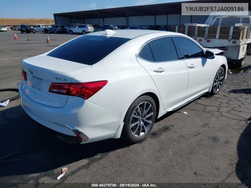 2018 Acura Tlx Tech Pkg VIN: 19UUB2F57JA009186 Lot: 40379700