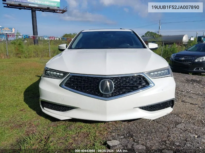 2018 Acura Tlx Tech Pkg VIN: 19UUB1F52JA007890 Lot: 40443988