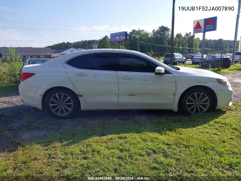 2018 Acura Tlx Tech Pkg VIN: 19UUB1F52JA007890 Lot: 40443988