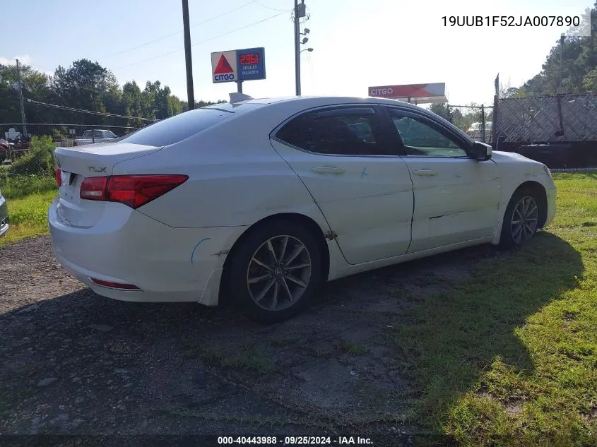 2018 Acura Tlx Tech Pkg VIN: 19UUB1F52JA007890 Lot: 40443988