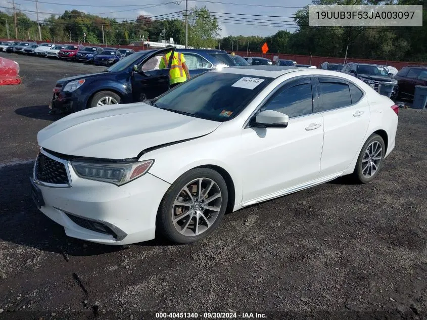 2018 Acura Tlx Tech Pkg VIN: 19UUB3F53JA003097 Lot: 40451340