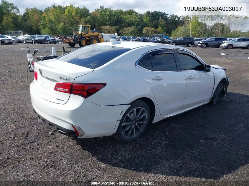 2018 Acura Tlx Tech Pkg VIN: 19UUB3F53JA003097 Lot: 40451340