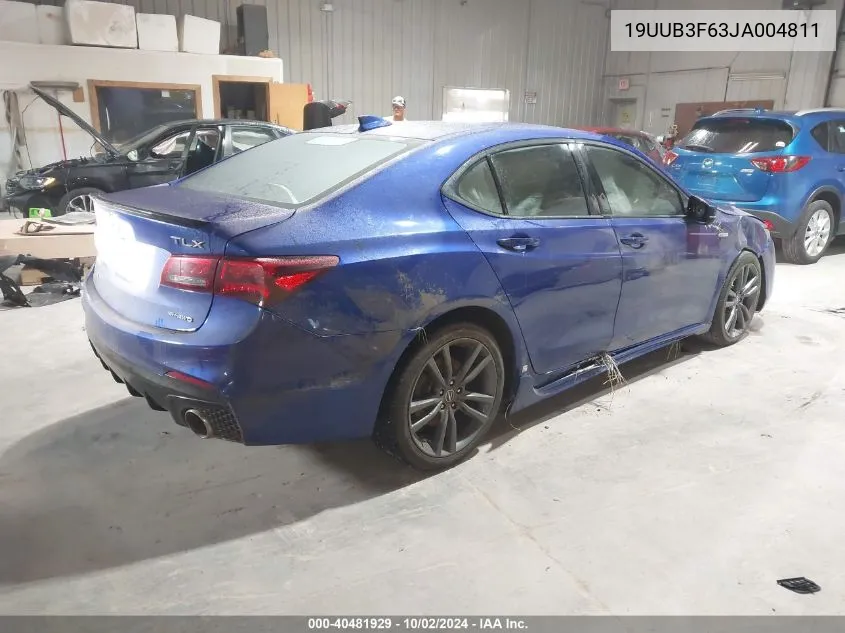 2018 Acura Tlx VIN: 19UUB3F63JA004811 Lot: 40481929