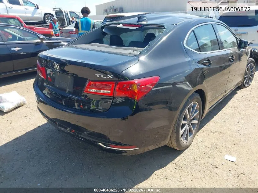 2018 Acura Tlx Tech Pkg VIN: 19UUB1F56JA006872 Lot: 40486223