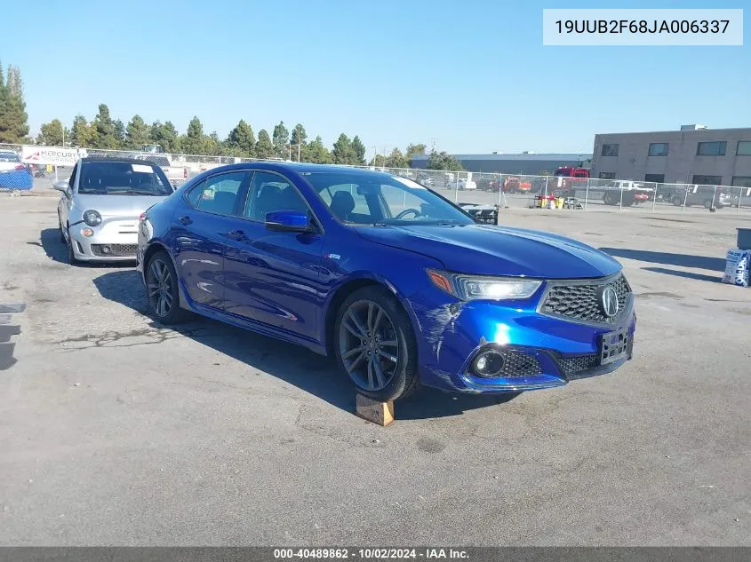 2018 Acura Tlx Tech A-Spec Pkgs VIN: 19UUB2F68JA006337 Lot: 40489862