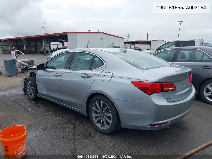 2018 Acura Tlx Tech Pkg VIN: 19UUB1F55JA003154 Lot: 40513096