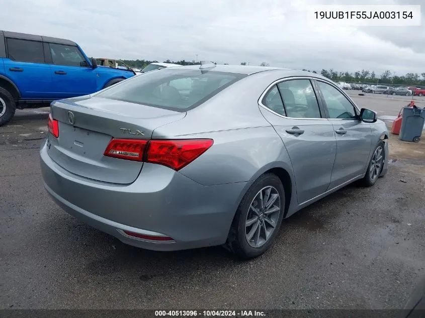 2018 Acura Tlx Tech Pkg VIN: 19UUB1F55JA003154 Lot: 40513096