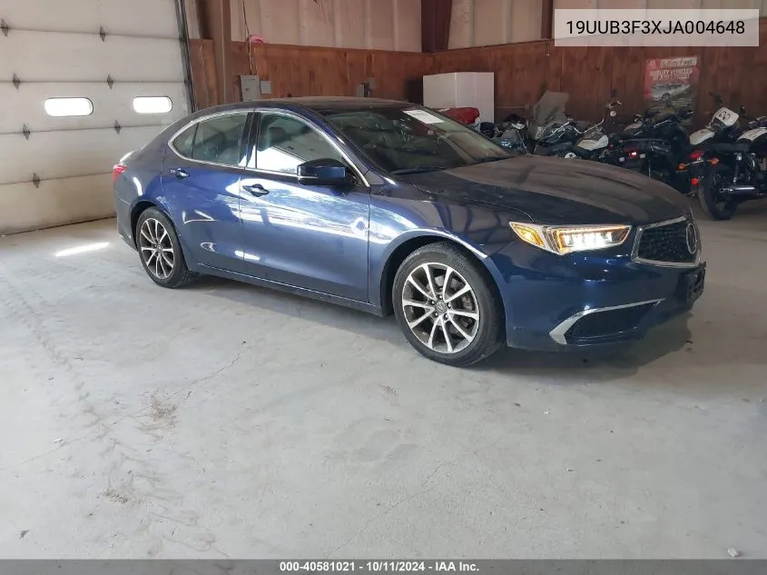 2018 Acura Tlx VIN: 19UUB3F3XJA004648 Lot: 40581021