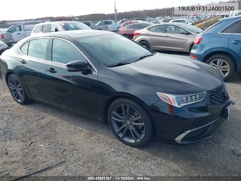 2018 Acura Tlx VIN: 19UUB1F31JA001500 Lot: 40891367