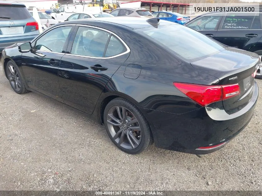 2018 Acura Tlx VIN: 19UUB1F31JA001500 Lot: 40891367