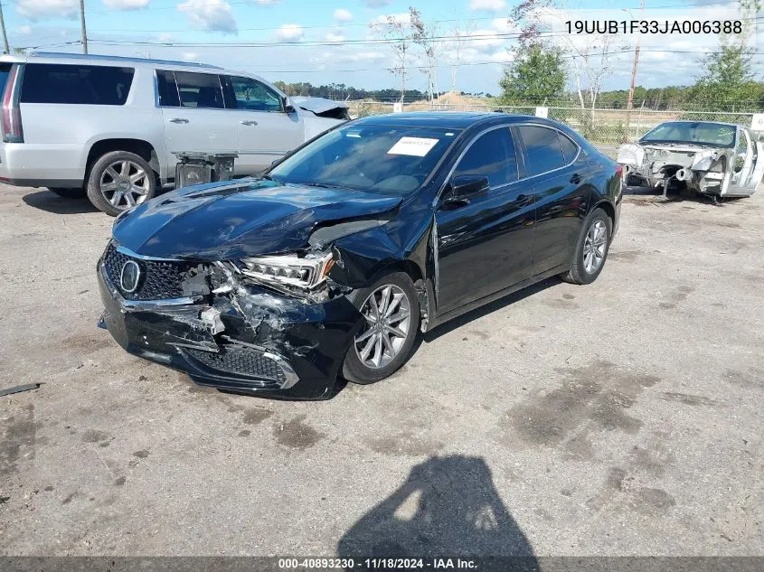 2018 Acura Tlx VIN: 19UUB1F33JA006388 Lot: 40893230