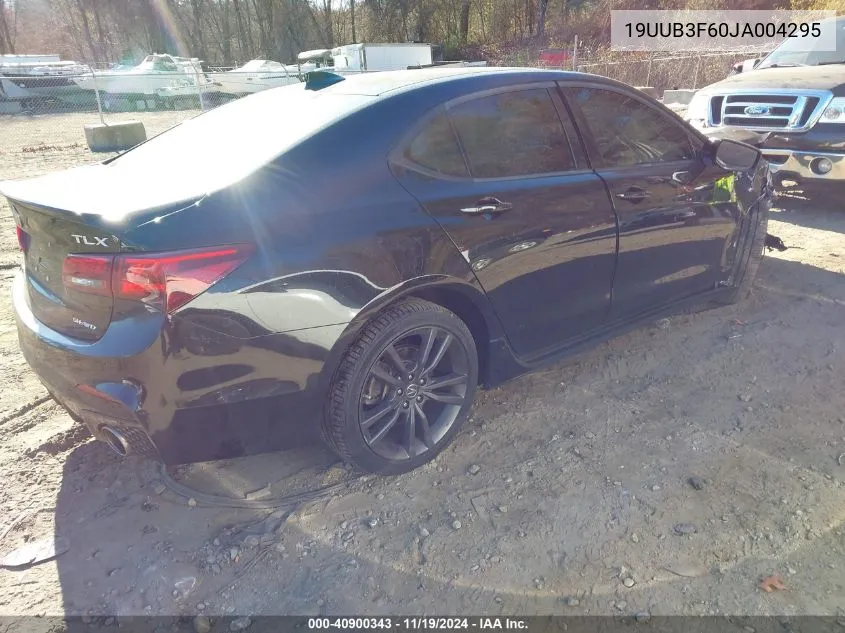 2018 Acura Tlx Tech A-Spec Pkgs VIN: 19UUB3F60JA004295 Lot: 40900343